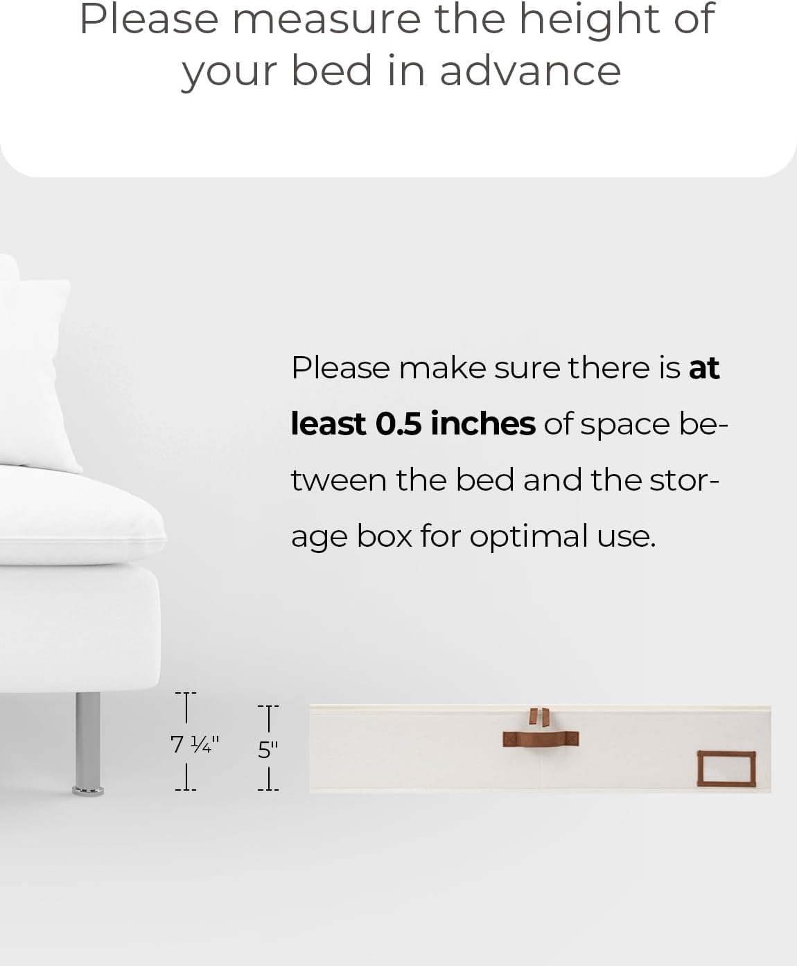 Under Bed Storage Containers with Handles and Label Holder, 2 Pack