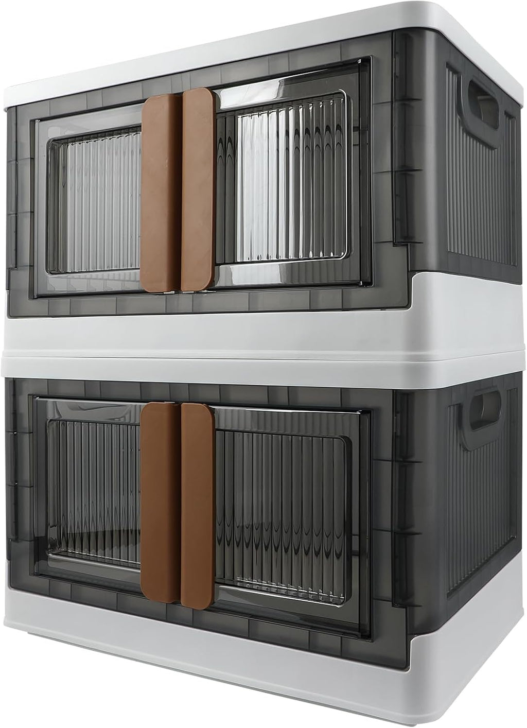 Storage Bin, Plastic Cabinet, 8.4 Gallon Capacity (32L Per One), 2 Pack