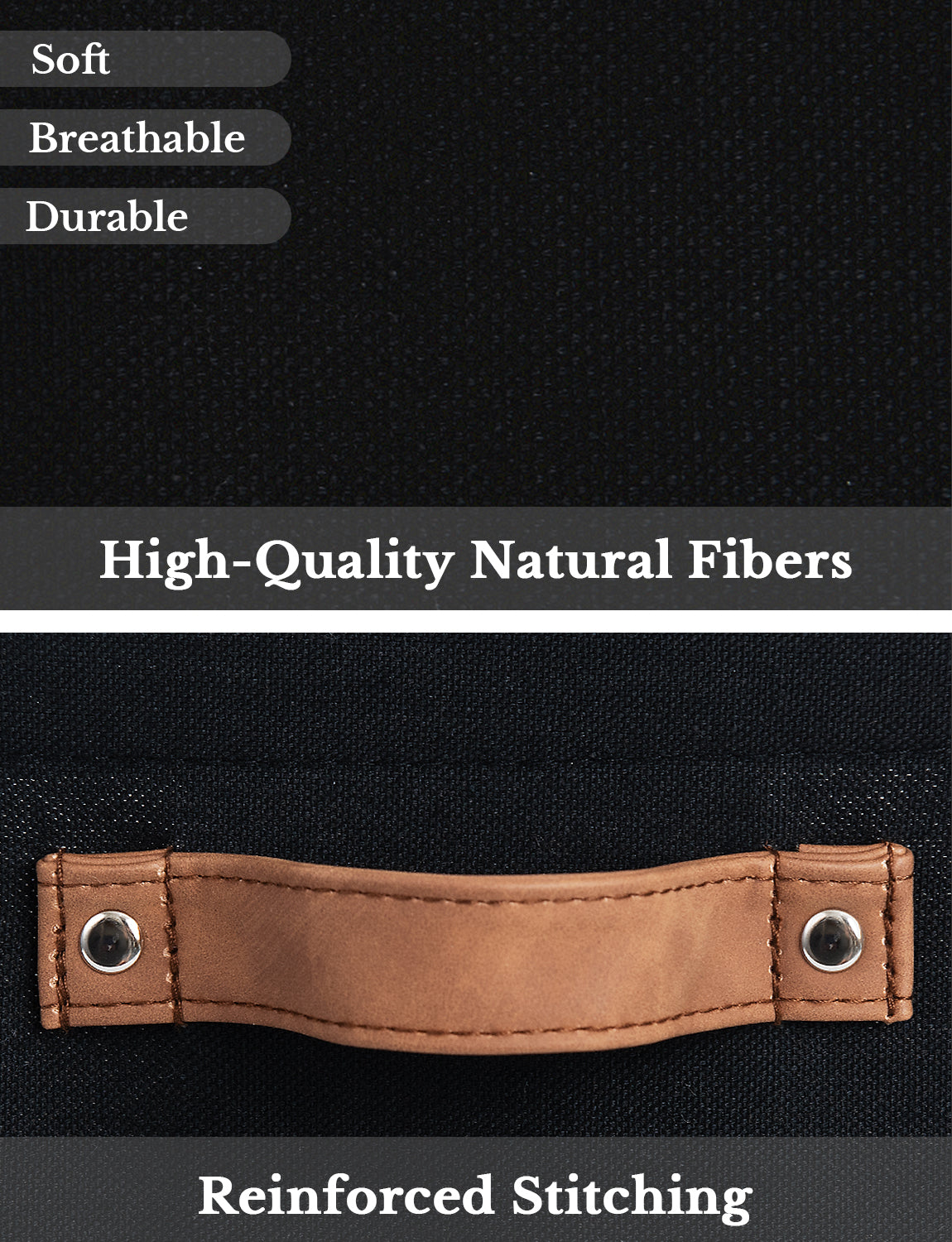 13x13 Inches Storage Cube, Fabric Storage Bins with PU Handles