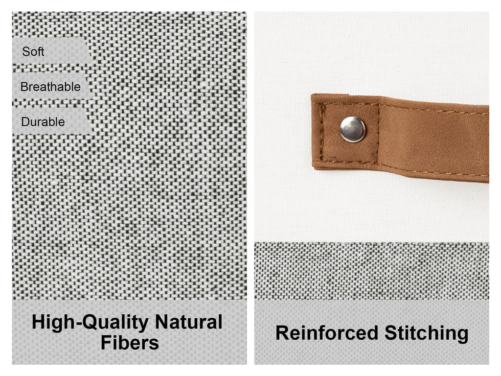 13x13 Inches Storage Cube, Fabric Storage Bins with PU Handles