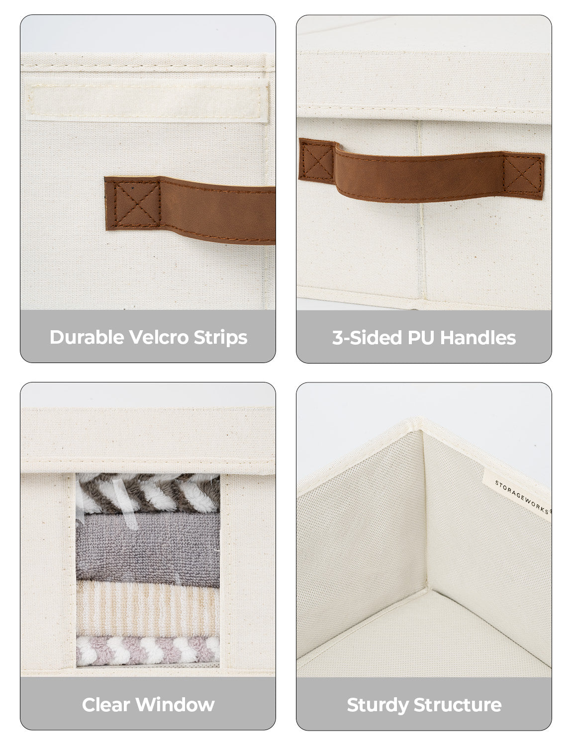 Under Bed Storage Bins with Lids, 2 Pack