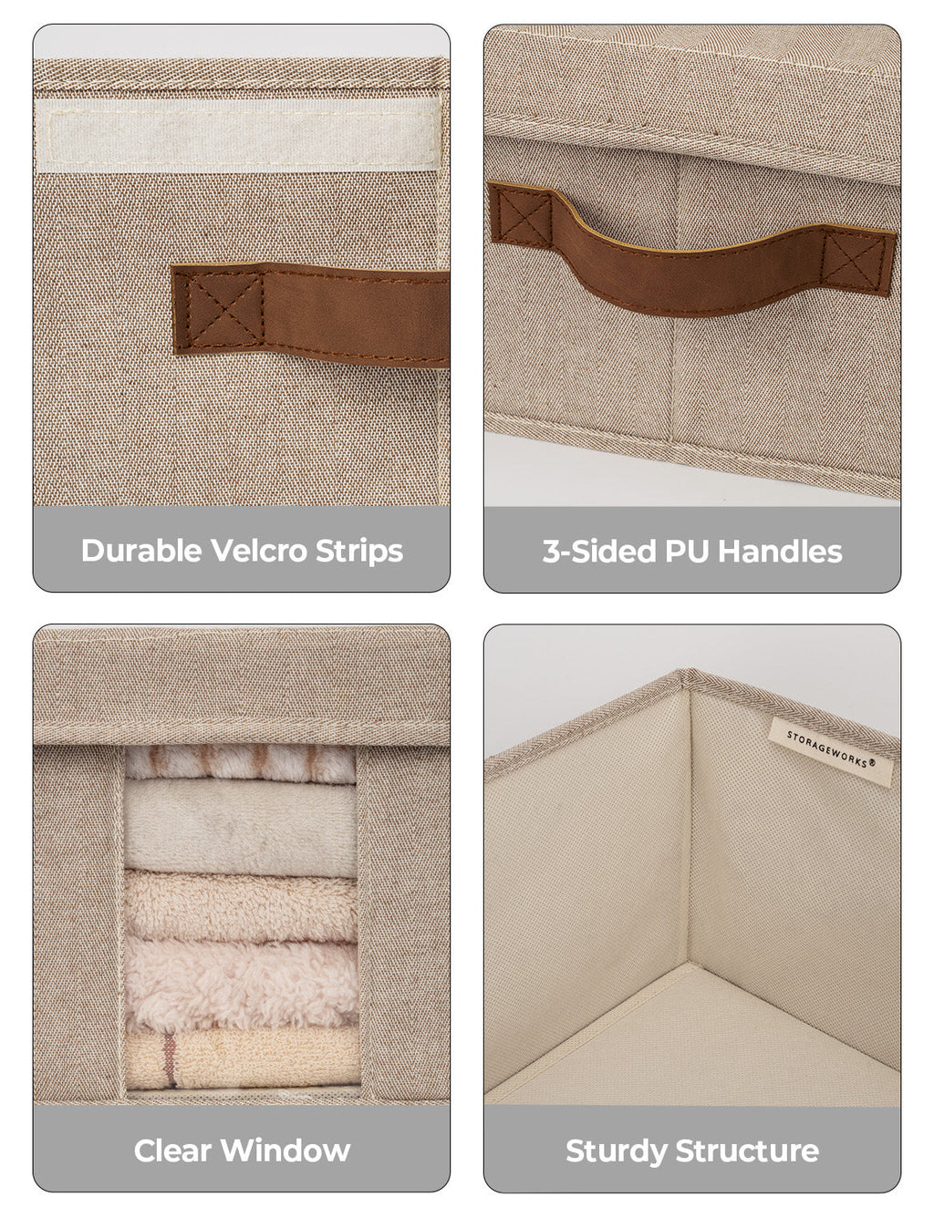 Under Bed Storage Bins with Lids, 2 Pack