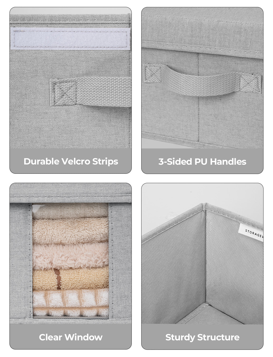 Under Bed Storage Bins with Lids, 2 Pack