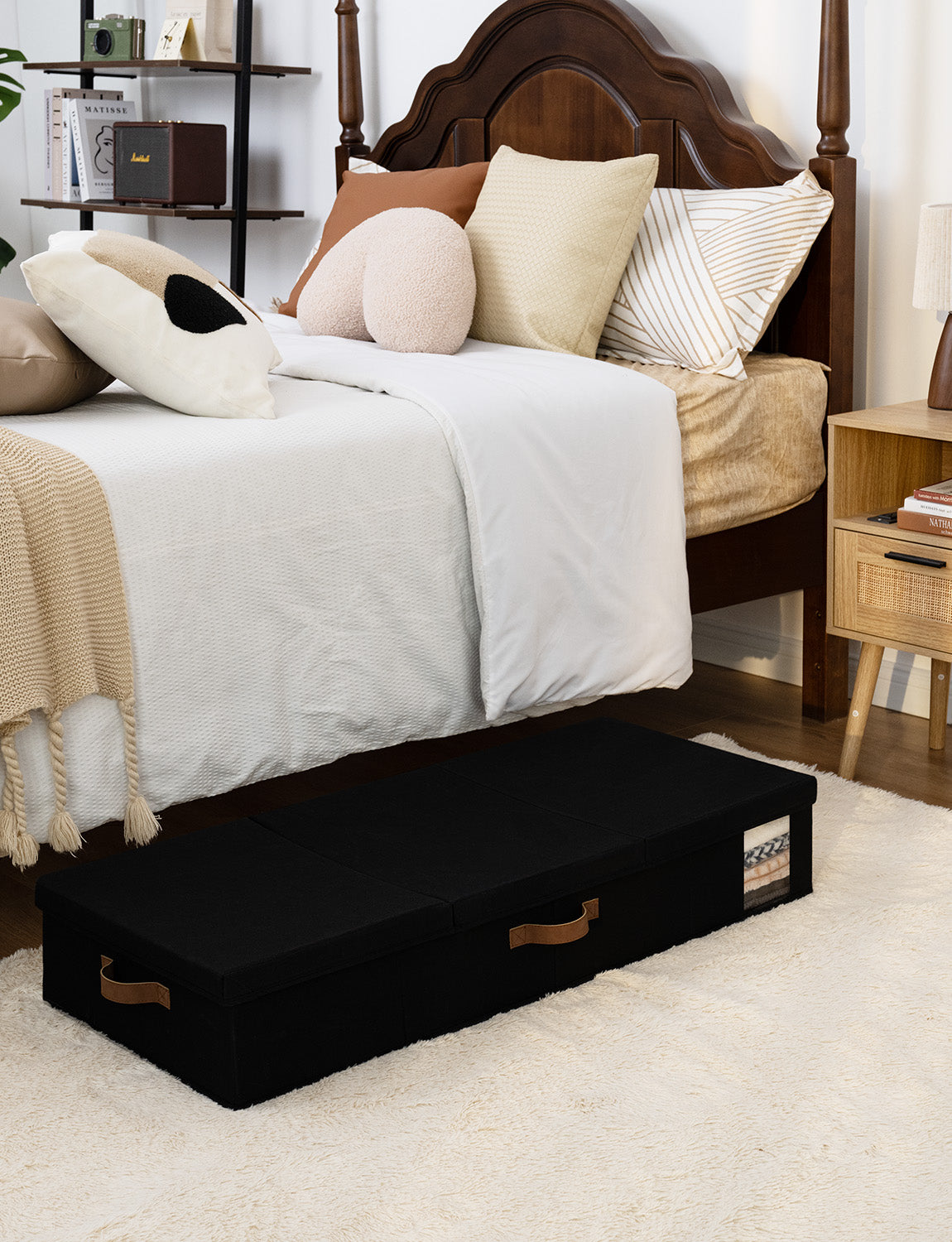 Under Bed Storage Bins with Lids, 2 Pack