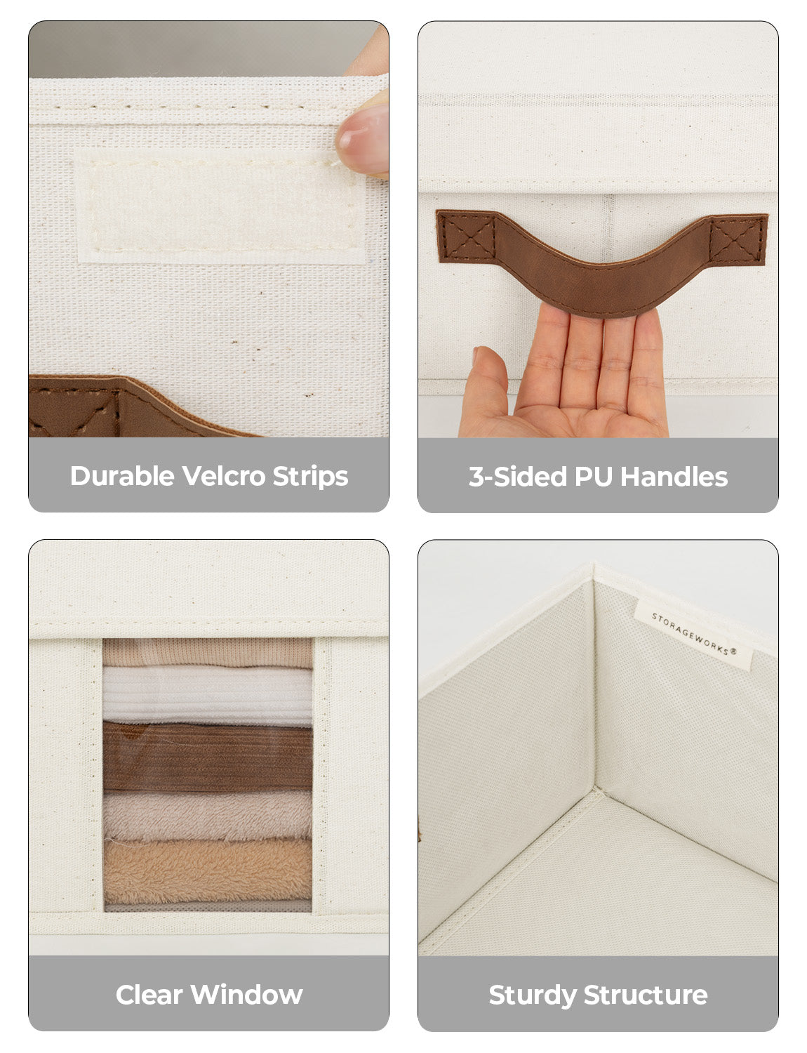 Under Bed Storage Bins with Lids, 2 Pack