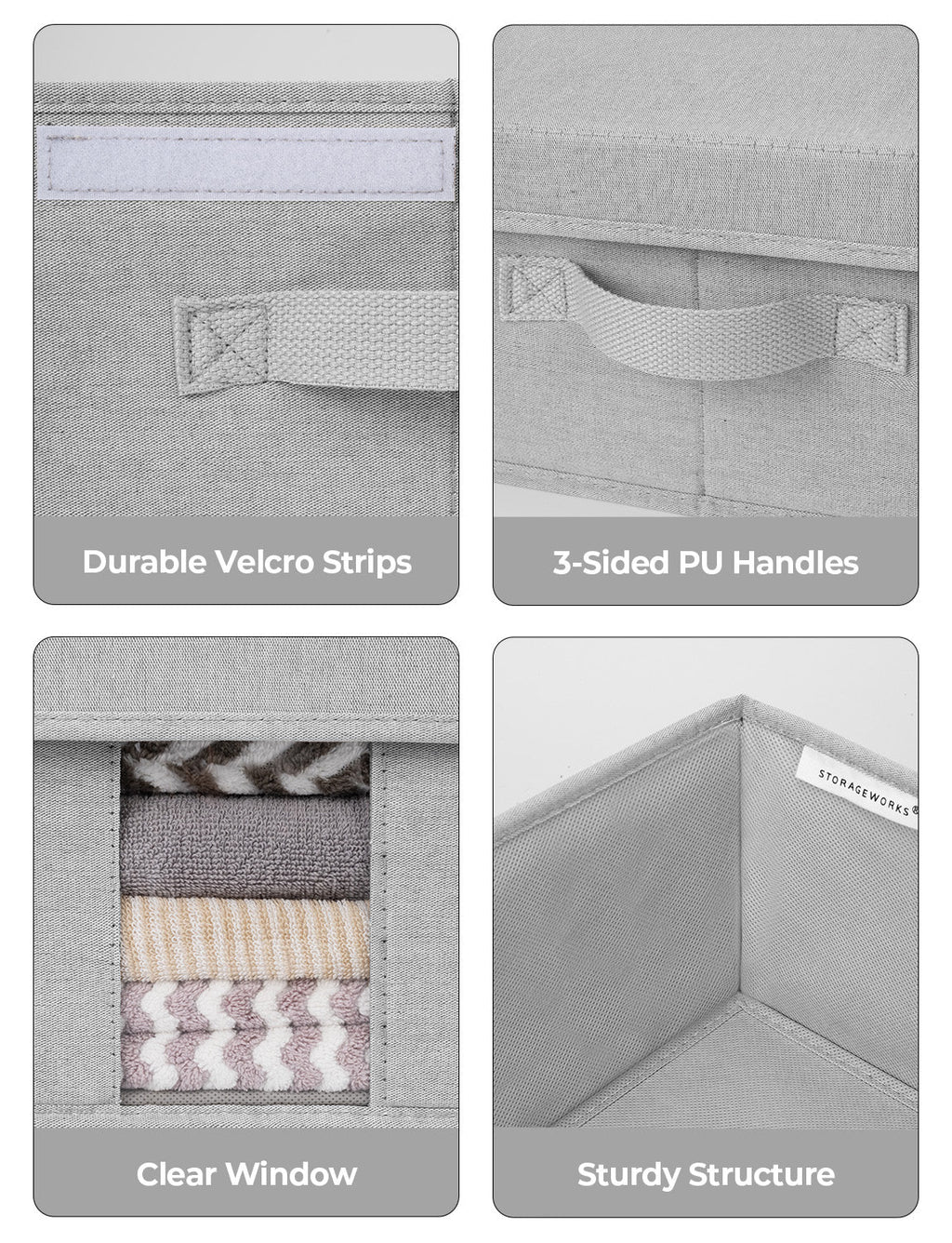 Under Bed Storage Bins with Lids, 2 Pack