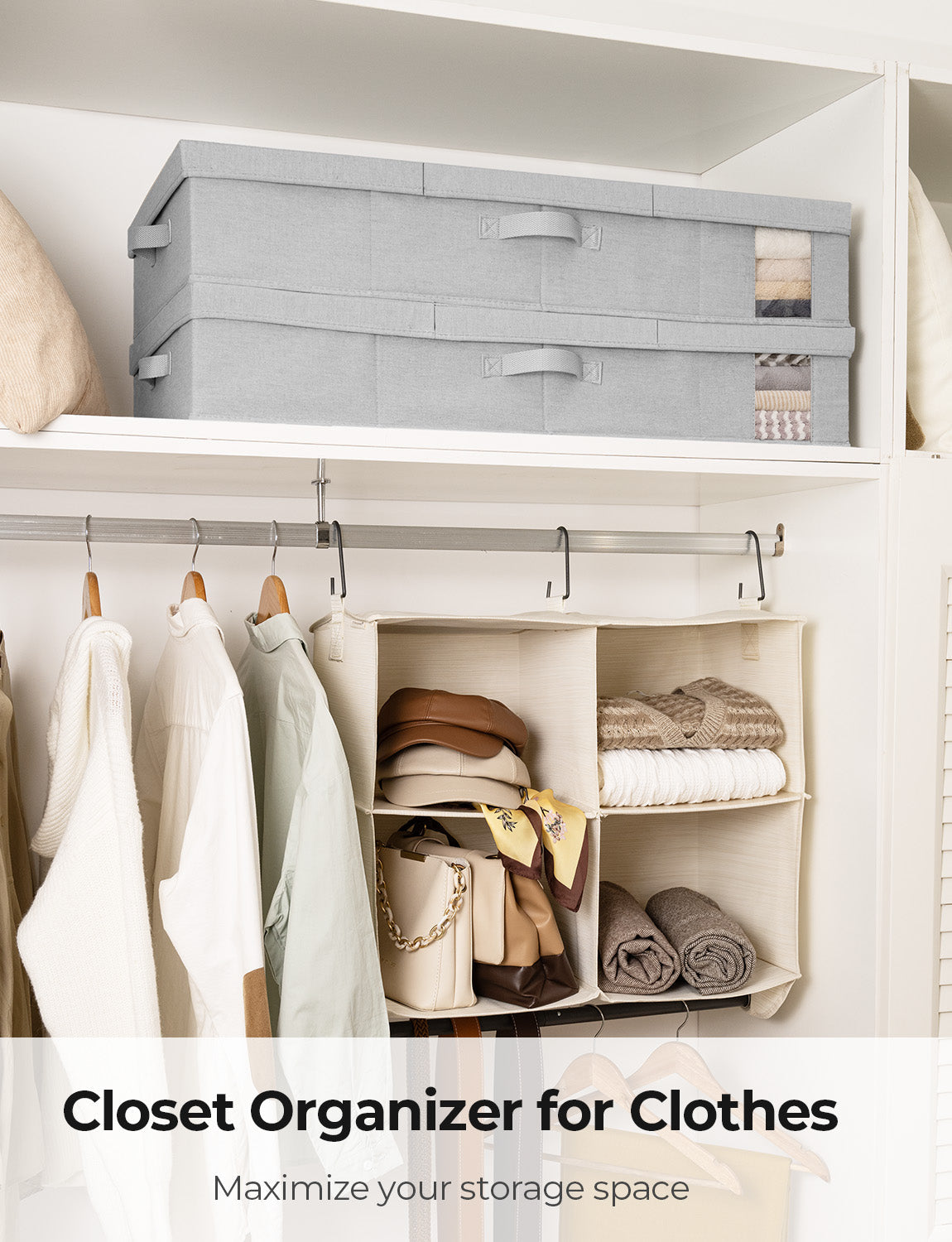 Under Bed Storage Bins with Lids, 2 Pack